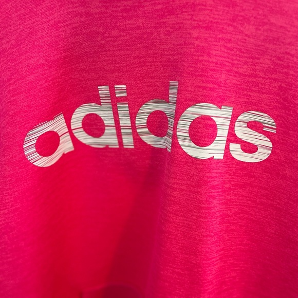 ADIDAS PRE-LOVED AUTHENTIC PINK COZY HOODIE SWEATSHIRT WITH KANGAROO POCKETS. - Picture 10 of 17